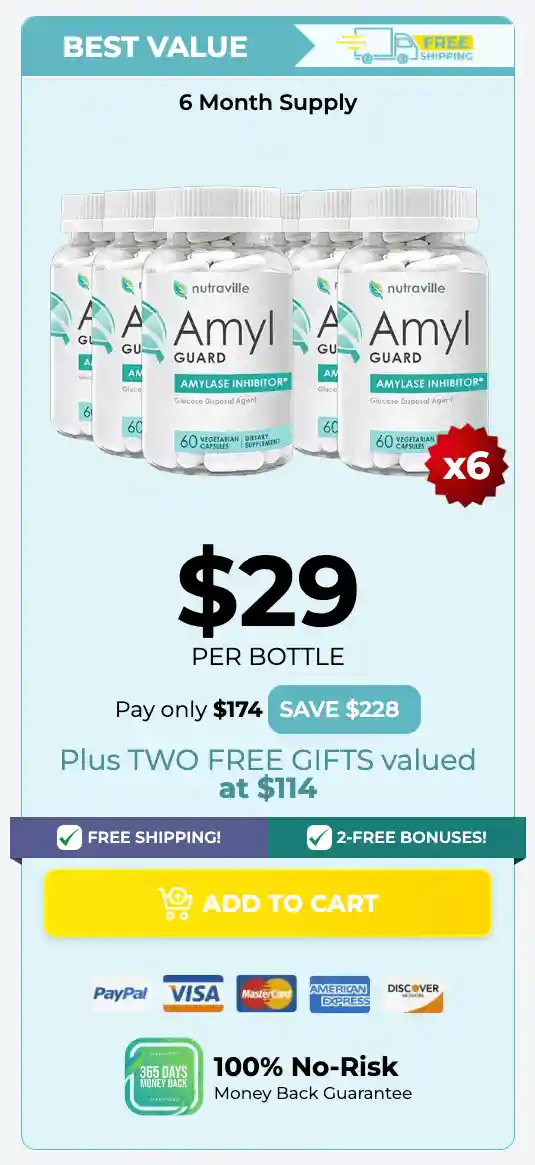 Amyl Guard 6 bottle price 
